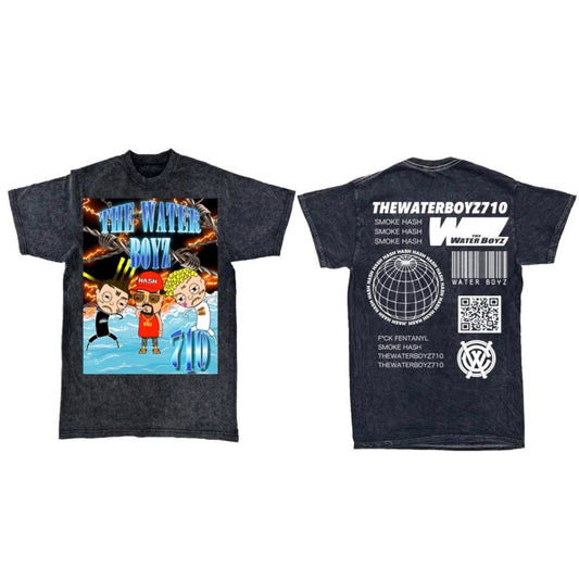 Waterboyz Graphic Acid Wash Tee