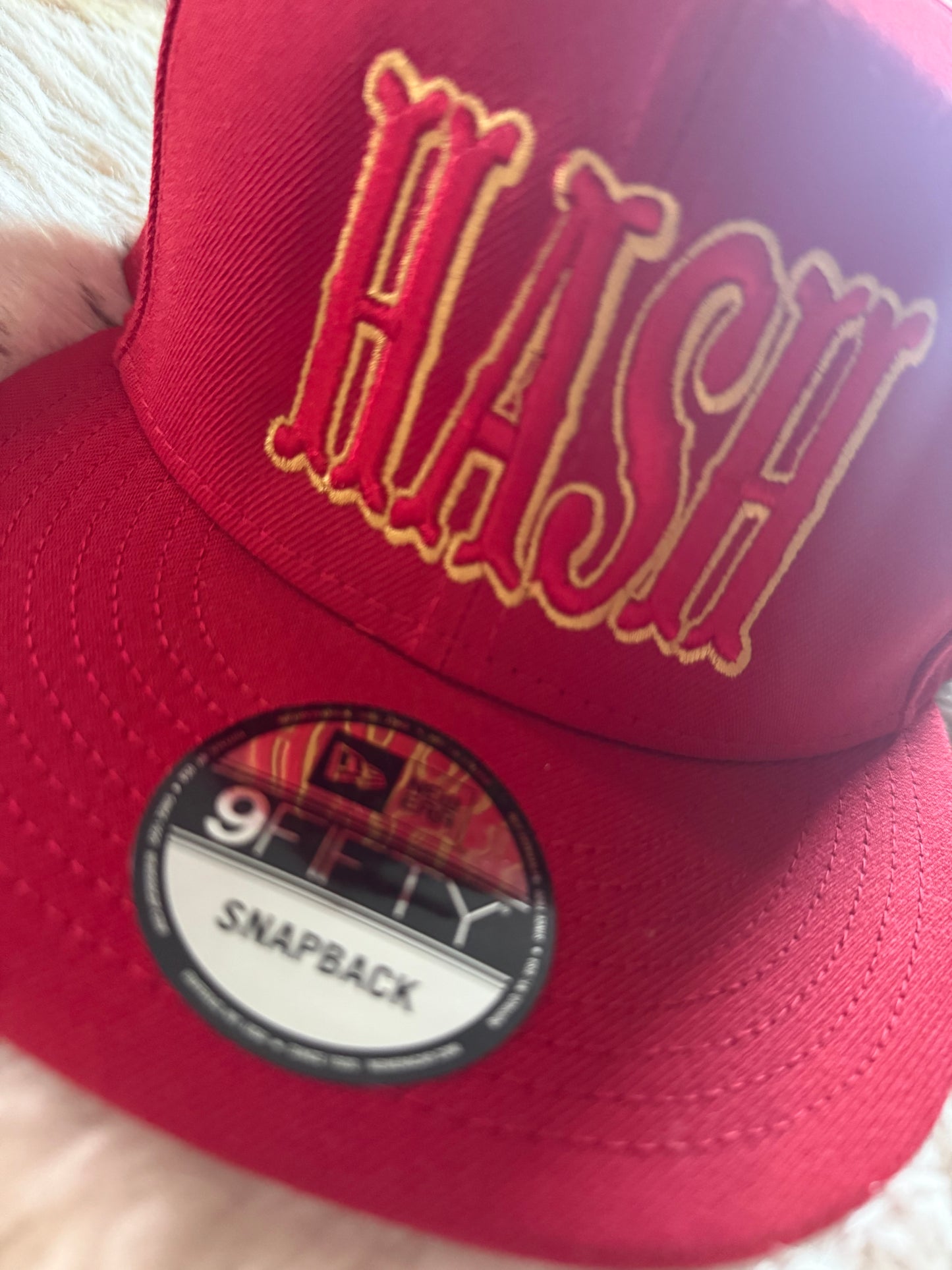 Red and Gold HASH hat